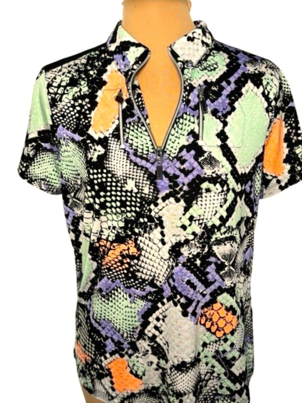 Jamie Sadock Print Golf Top Women’s Size Medium Athletic Stretch